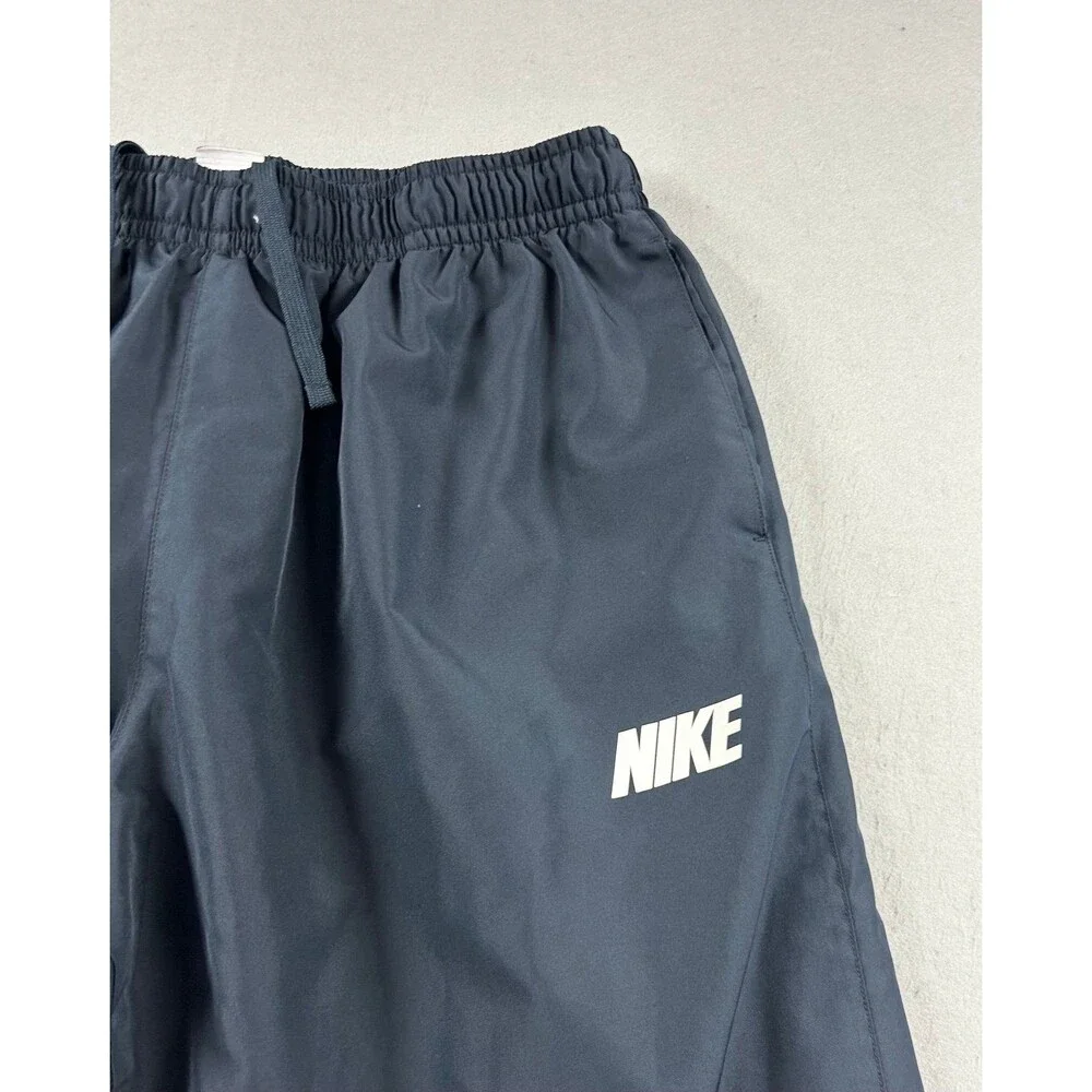 Vintage Y2K Nike Men's Windbreaker Navy Blue Athletic Track Pants